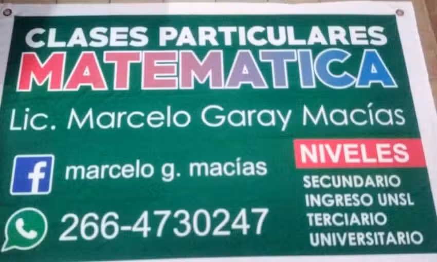 Clases Particulares Matemáticas