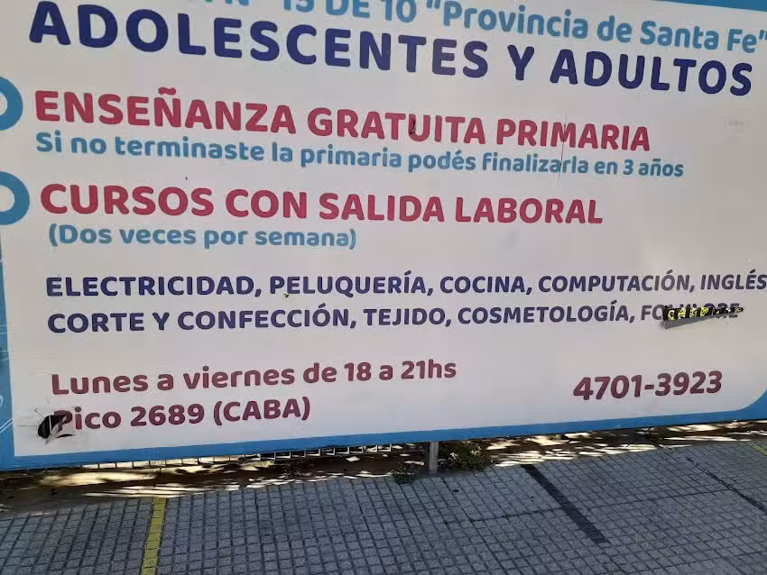 Esc Primaria Común N 15 Provincia de Santa Fe